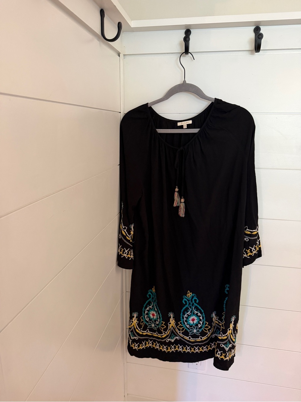 Kate & Sam Embroidered Boho Tunic Dress | XXL